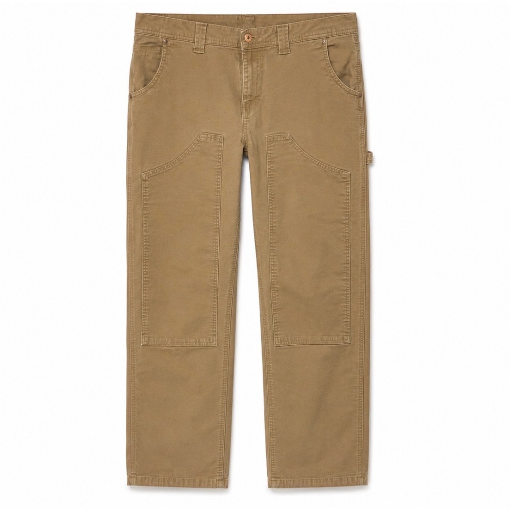 Dickies Crafted for Women Brown Stretch Carpenter Work Pants Size 14R